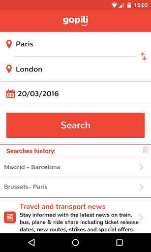 Gopili - Cheap Tickets screenshot 1