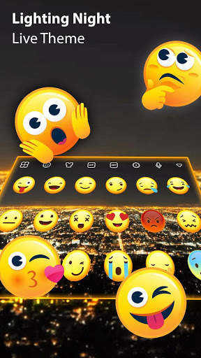 Lighting Night Live Keyboard screenshot 3