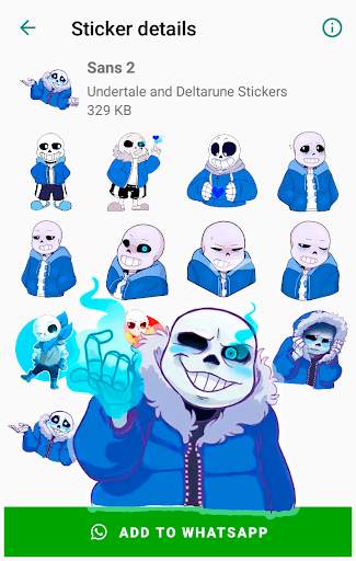 Sans Undertale and Deltarune Stickers for WhatsApp screenshot 3