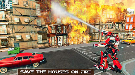 Robot Transformation Fire Truck: Real Robot Wars screenshot 11
