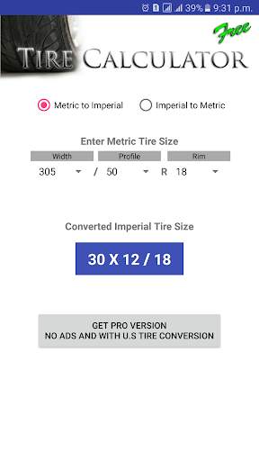 Tire Size Calculator screenshot 7