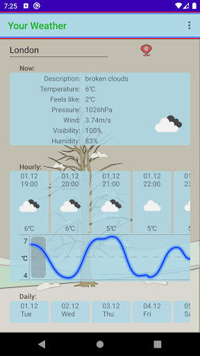 YourWeather screenshot 1