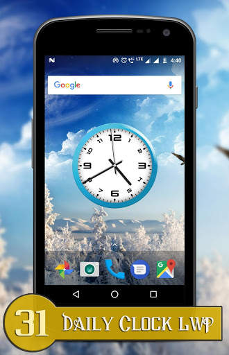 Daily clock live wallpaper screenshot 3