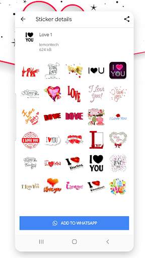 love stickers for whatsapp 2020 (WAStickerApps) WA screenshot 4