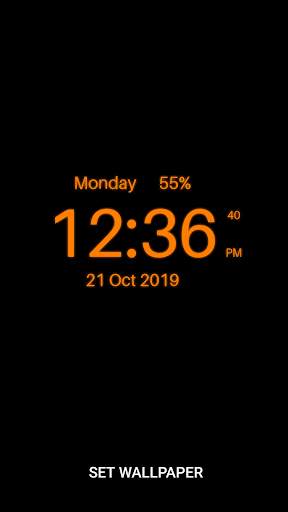 Digital Clock Live Wallpaper screenshot 4