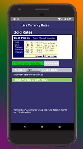 Gold Price & Conversion 3 تصوير الشاشة
