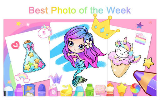 Animated Coloring for Kids - Unicorn and Princess screenshot 7