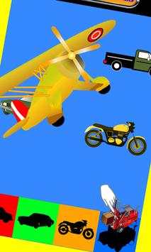 Plane, Bike, Car, Truck, Bus Puzzles screenshot 4