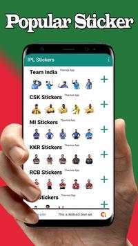 IPL Cricketer Stickers : WAStickerApps screenshot 1