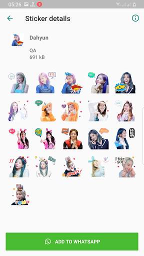 TWICE WAStickerApps KPOP Idol for Whatsapp screenshot 4