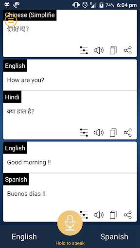 Interpreter : Instant Voice & Text Translator скриншот 2