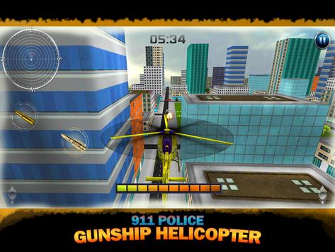 911 Police Gunship Helicopter screenshot 8