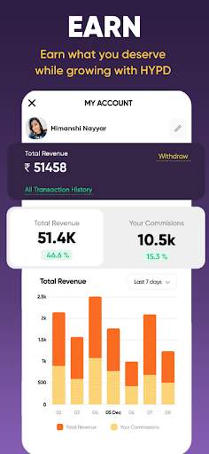 Hypd Store-Create share & earn स्क्रीनशॉट 4