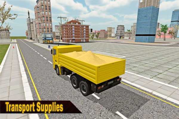 Sand Excavator Truck Sim 2017 screenshot 4