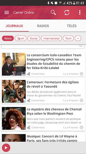 Camer Online - News, Radios and TV screenshot 2