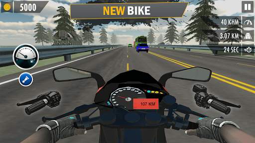 Highway Traffic Bike Rider - Endless Traffic screenshot 4