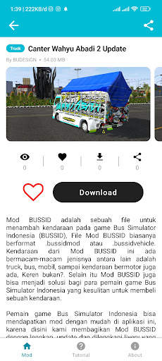 Mod Bussid Truk Wahyu Abadi 02 screenshot 4