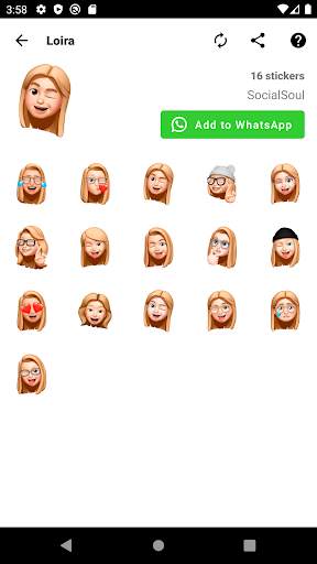 Memojis Stickers - WASticker screenshot 1