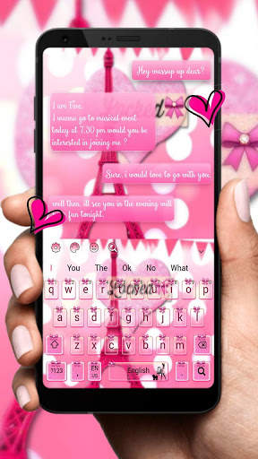 Love Pink Tower Keyboard screenshot 3