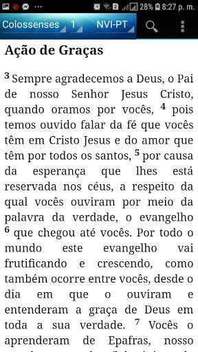 Holy Bible New International Version(Portugues) screenshot 7