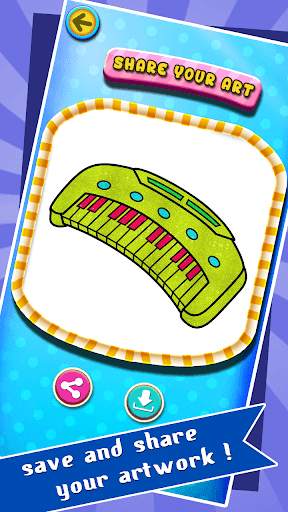 Glitter Piano Coloring screenshot 4