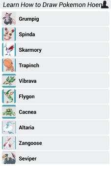 Learn How to Draw Pokemon Hoenn screenshot 3