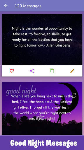 Sweet Good Night Messages & Good Night Quotes screenshot 2