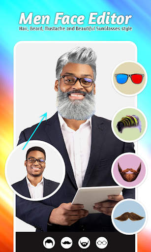Man Face Editor Hair Changer screenshot 6