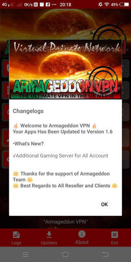Armageddon VPN screenshot 3