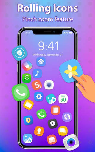 3D Rolling Icon Launcher 3 تصوير الشاشة