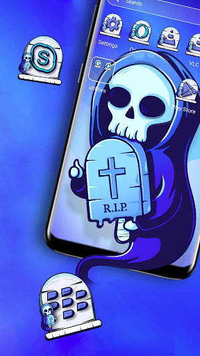 Skull RIP Theme Launcher Theme screenshot 4