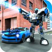 Mech Robot Car War: transform Robot shooting games logo