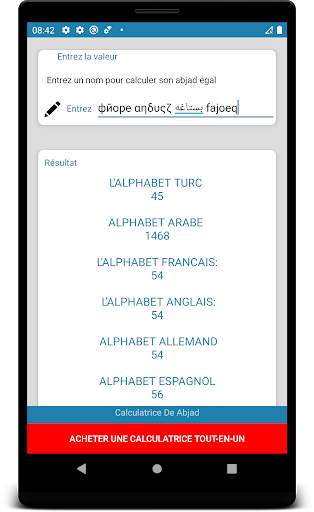 Abjad Calculator | Numérologie | Ebced screenshot 1