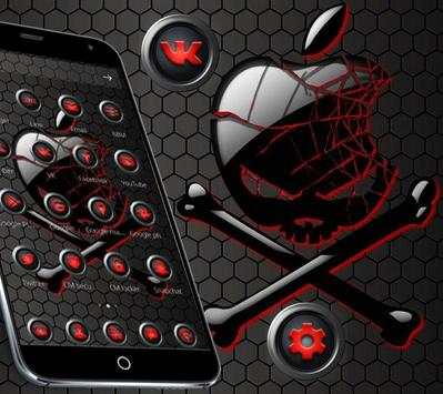 Black Skull Apple Theme screenshot 2