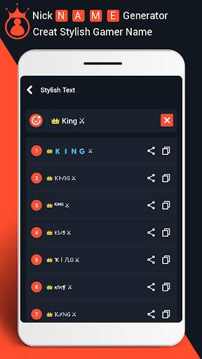 Nickname Generator : Fire Free Name Style Creator screenshot 5