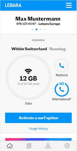 Lebara Switzerland App screenshot 1