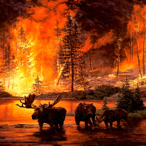 Forest Fire Live Wallpaper icon
