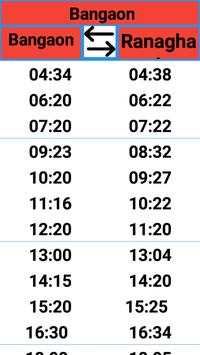BANGAON TRAIN TIME screenshot 1