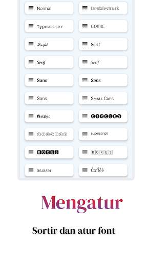 Fonts Aa - Keyboard keren screenshot 7