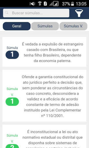 Vade-Súmulas screenshot 2