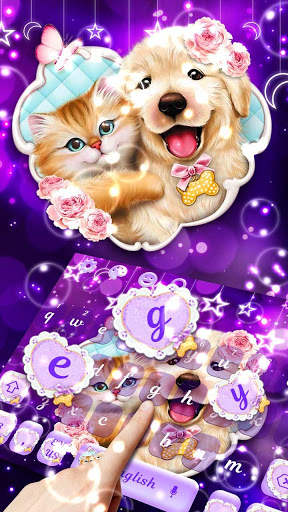 Cute Kitten and Puppy Keyboard screenshot 2