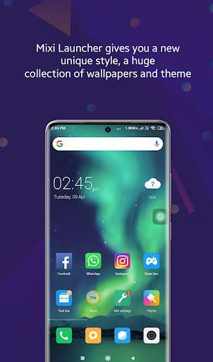 mixi launcher - cool theme for launcher screenshot 1