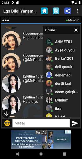 8. Sınıf Bilgi Yarışması & Sohbet Lgs Test Çöz screenshot 8