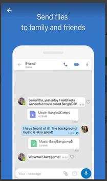 IMO Call video and chat text screenshot 2