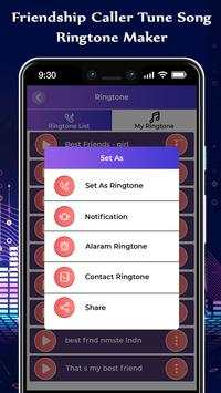 Friendship Caller Tune Song-Ringtone Maker 3 تصوير الشاشة