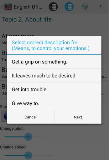 अंग्रेजी Offline Audio Topics screenshot 4