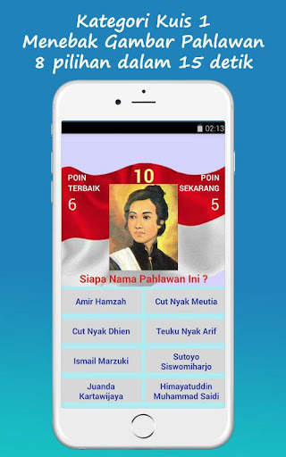 Kuis Pahlawan Nasional Indonesia screenshot 2