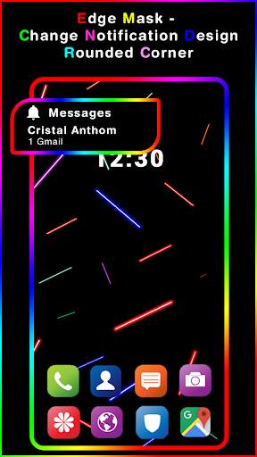 Edge Mask - Change To Unique Notification Design screenshot 2