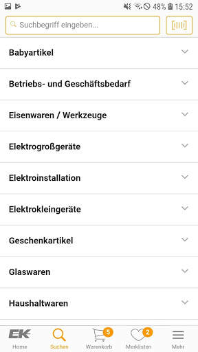 EK App screenshot 2