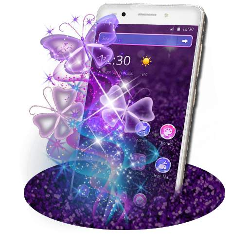 Glitter Neon Butterfly Theme 1.1.3